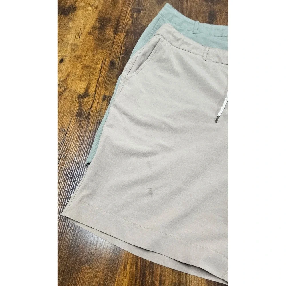 Faherty All Day Shorts Men's Size 38x9 Three Pack Green, Beige, Gray Scuffs